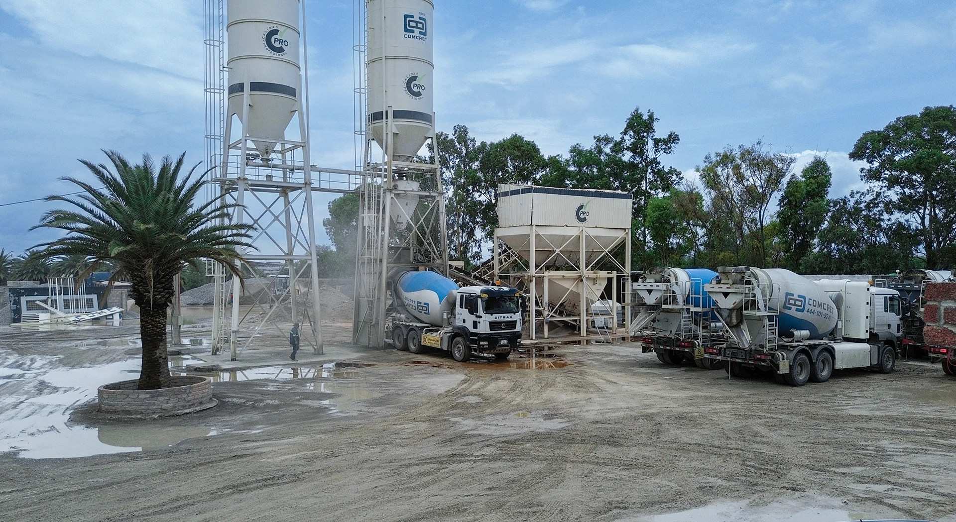 Vista aérea de las instalaciones de COMCRET